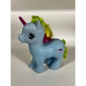 GI GO Wonder Pony -Fakie MLP SML-16-B1 JUMBO 9" Blue Unicorn w/Rainbow CUTE!